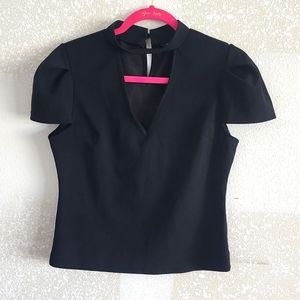 Black cutout Top